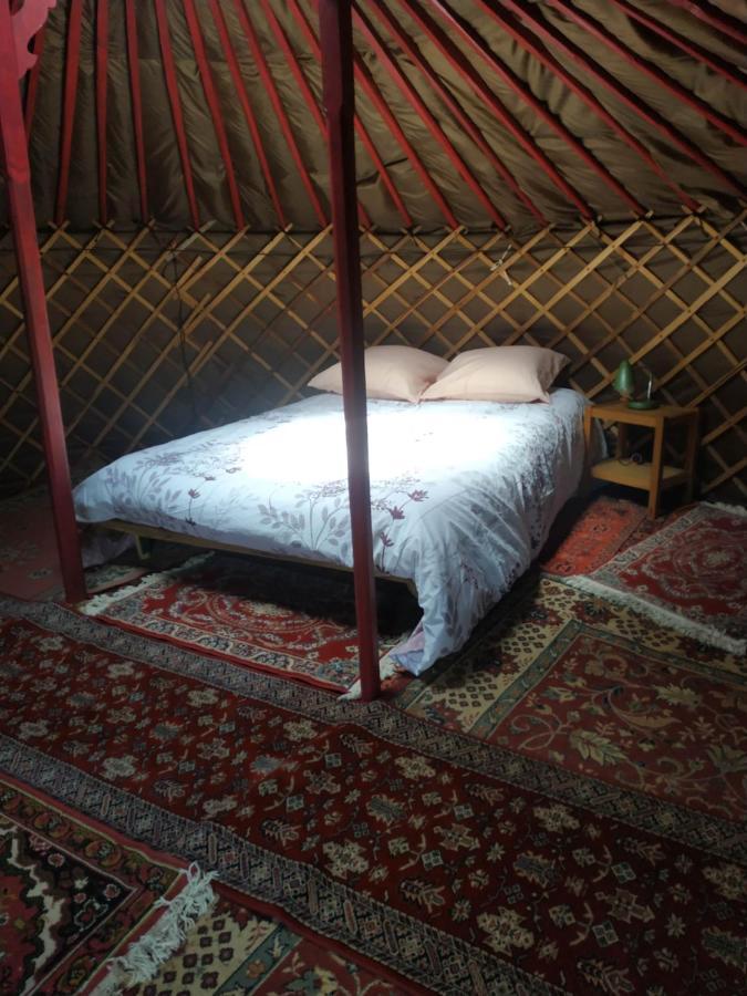 Yourte Rustique En Permaculture Creysse  Luaran gambar
